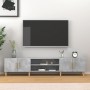 Mobile Porta TV Grigio Cemento 180x31,5x40 cm Legno Multistrato