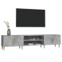 Mobile Porta TV Grigio Cemento 180x31,5x40 cm Legno Multistrato