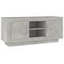 Mobile Porta TV Grigio Cemento 102x35x45cm in Legno Multistrato