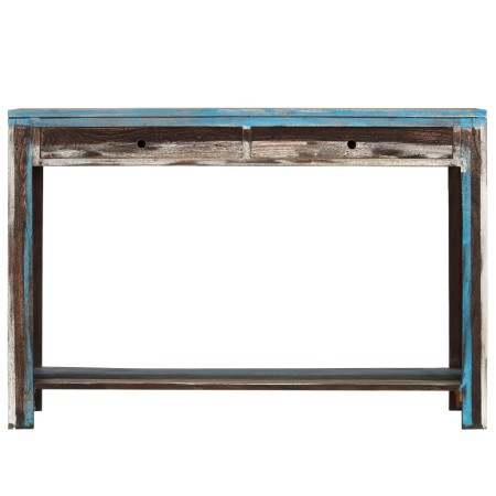 Tavolo Consolle in Legno Massello Vintage 118x30x80 cm