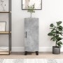 Credenza Grigio Cemento 34,5x34x90 cm in Legno Multistrato