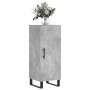 Credenza Grigio Cemento 34,5x34x90 cm in Legno Multistrato