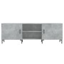 Mobile Porta TV Grigio Cemento 150x30x50cm in Legno Multistrato