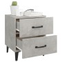 Comodini 2 pz Grigio Cemento 40x35x47,5 cm