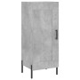 Credenza Grigio Cemento 34,5x34x90 cm in Legno Multistrato