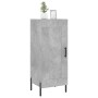 Credenza Grigio Cemento 34,5x34x90 cm in Legno Multistrato