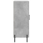 Credenza Grigio Cemento 34,5x34x90 cm in Legno Multistrato