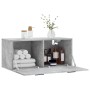 Mobile a Parete Grigio Cemento 80x36,5x35 cm Legno Multistrato