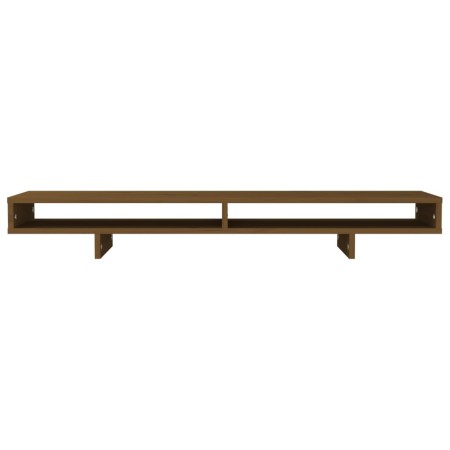 Supporto per Monitor Miele 100x27x14 cm Legno Massello di Pino