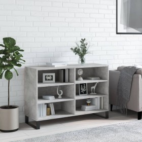 Credenza Grigio Cemento 103,5x35x70 cm in Legno Multistrato