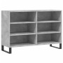 Credenza Grigio Cemento 103,5x35x70 cm in Legno Multistrato