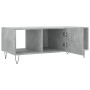 Tavolino Salotto Grigio Cemento 102x50x40 cm Legno Multistrato