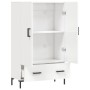 Credenza Bianco Lucido 69,5x31x115 cm in Legno Multistrato