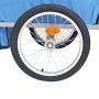 Rimorchio per Bici Grigio e Nero 30 kg