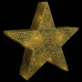 Decorazioni Natale Stelle 3 pz Oro in Rete LED Interni Esterni