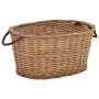 Cesta per Legna con Maniglie 58x42x29cm Salice Naturale