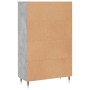 Credenza Grigio Cemento 69,5x31x115 cm in Legno Multistrato