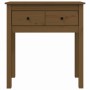 Tavolo Consolle Miele 70x35x75 cm in Legno Massello di Pino