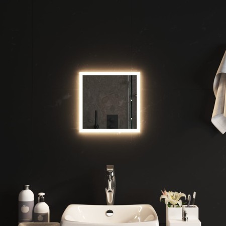 Specchio da Bagno con Luci LED 30x30 cm