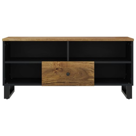 Mobile TV 100x33x46cm Legno Massello Mango e Legno Multistrato