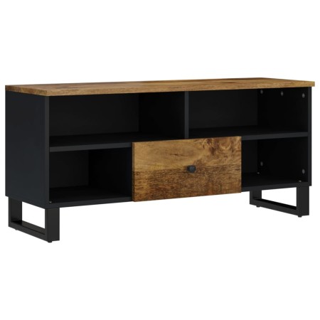 Mobile TV 100x33x46cm Legno Massello Mango e Legno Multistrato