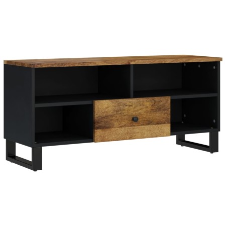 Mobile TV 100x33x46cm Legno Massello Mango e Legno Multistrato