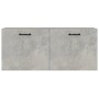 Armadietto a Muro Grigio Cemento 80x35x36,5cm Legno Multistrato