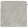 Armadietto a Muro Grigio Cemento 80x35x36,5cm Legno Multistrato