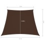 Parasole a Vela in Tela Oxford a Trapezio 3/5x4 m Marrone