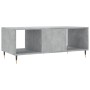 Tavolino Salotto Grigio Cemento 102x50x40 cm Legno Multistrato