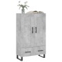 Credenza Grigio Cemento 69,5x31x115 cm in Legno Multistrato