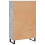 Credenza Grigio Cemento 69,5x31x115 cm in Legno Multistrato