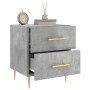 Comodini 2 pz Grigio Cemento 40x35x47,5 cm in Legno Multistrato