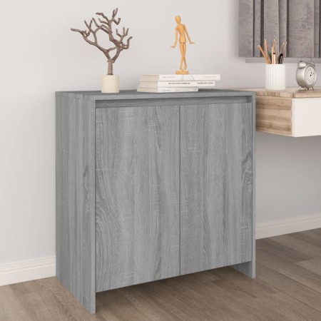 Credenza Grigio Sonoma 70x41x75 cm in Legno Multistrato