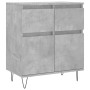 Credenza Grigio Cemento 60x35x70 cm in Legno Multistrato