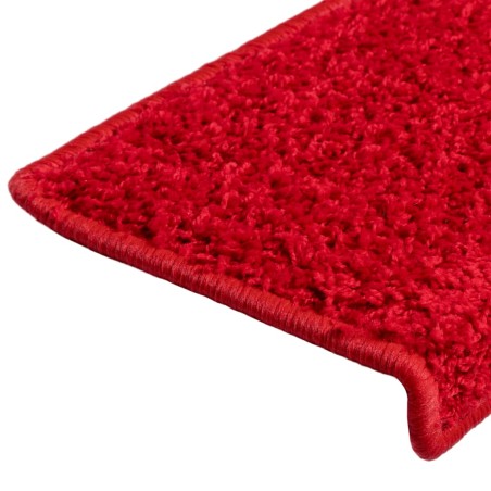 Tappetini per Scale 15 pz 65x21x4 cm Rosso