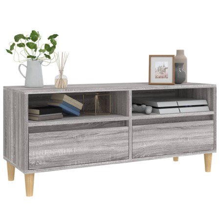 Mobile Porta TV Grigio Sonoma 100x34,5x44,5cm Legno Multistrato