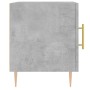 Comodini 2 pz Grigio Cemento 40x40x50 cm in Legno Multistrato