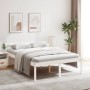 Letto per Anziani Bianco 120x190 cm Small Double Legno di Pino