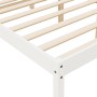 Letto per Anziani Bianco 120x190 cm Small Double Legno di Pino