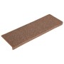 Tappetini per Scale 15 pz 65x21x4 cm Marroni