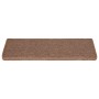 Tappetini per Scale 15 pz 65x21x4 cm Marroni