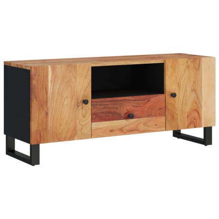 Mobile TV 105x33,5x46cm Legno Massello Acacia Legno Multistrato