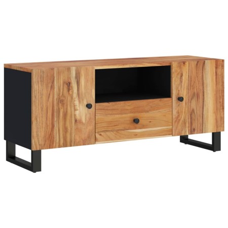 Mobile TV 105x33,5x46cm Legno Massello Acacia Legno Multistrato