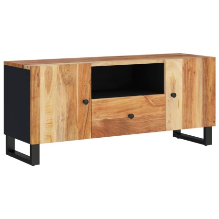 Mobile TV 105x33,5x46cm Legno Massello Acacia Legno Multistrato