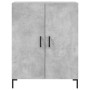 Credenza Grigio Cemento 69,5x34x90 cm in Legno Multistrato