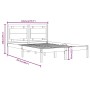 Giroletto Bianco in Legno Massello 180x200 cm Super King