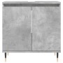 Armadietto da Bagno Grigio Cemento 58x33x60cm Legno Multistrato