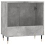 Armadietto da Bagno Grigio Cemento 58x33x60cm Legno Multistrato