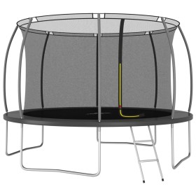 Set Trampolino Rotondo 366x80 cm 150 kg